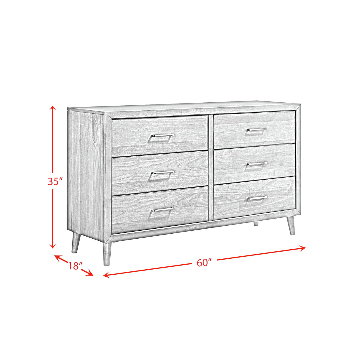 Malibu Walnut 5-Piece Queen Bedroom Set - Ornate Home