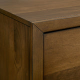 Malibu Walnut 6-Drawer Dresser & Mirror Set