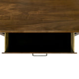 Malibu Walnut 6-Drawer Dresser & Mirror Set