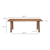 Malibu Walnut Dining Table - Ornate Home