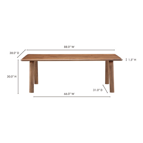 Malibu Walnut Dining Table - Ornate Home