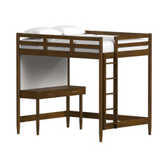 Malibu Walnut Full Loft Bed - Ornate Home