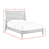 Malibu Walnut Full Panel Bed - Ornate Home
