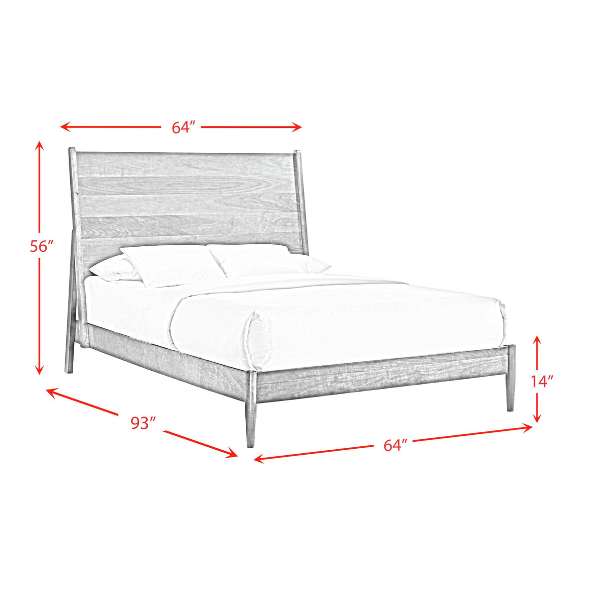 Malibu Walnut Queen Panel Bed
