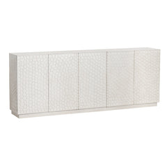 Malibu White Five-Door Sideboard - Ornate Home