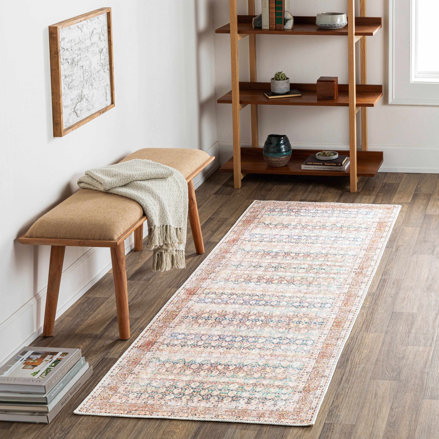 Maligaya Distressed Washable Rug - Clearance - Ornate Home