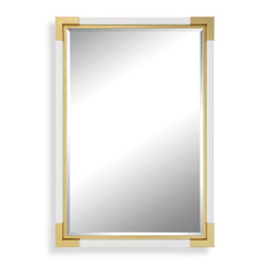 Malik White/Gold Mirror - Ornate Home