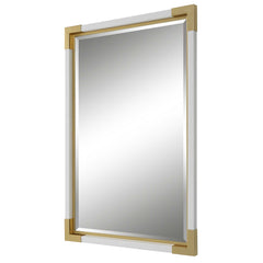 Malik White/Gold Mirror - Ornate Home