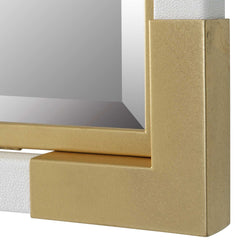 Malik White/Gold Mirror - Ornate Home