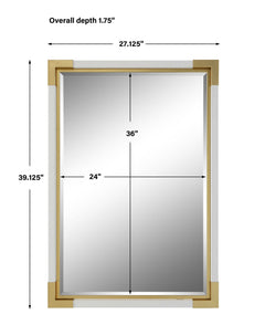 Malik White/Gold Mirror - Ornate Home