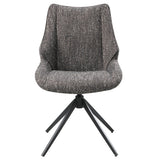 Malika Brown Swivel Side Chair (Set of 2) - Ornate Home