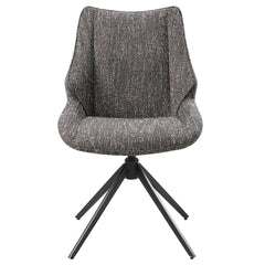 Malika Brown Swivel Side Chair (Set of 2) - Ornate Home