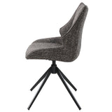 Malika Brown Swivel Side Chair (Set of 2) - Ornate Home