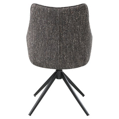Malika Brown Swivel Side Chair (Set of 2) - Ornate Home