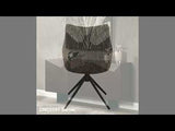 Malika Brown Swivel Side Chair (Set of 2) - Ornate Home