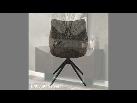 Malika Brown Swivel Side Chair (Set of 2) - Ornate Home