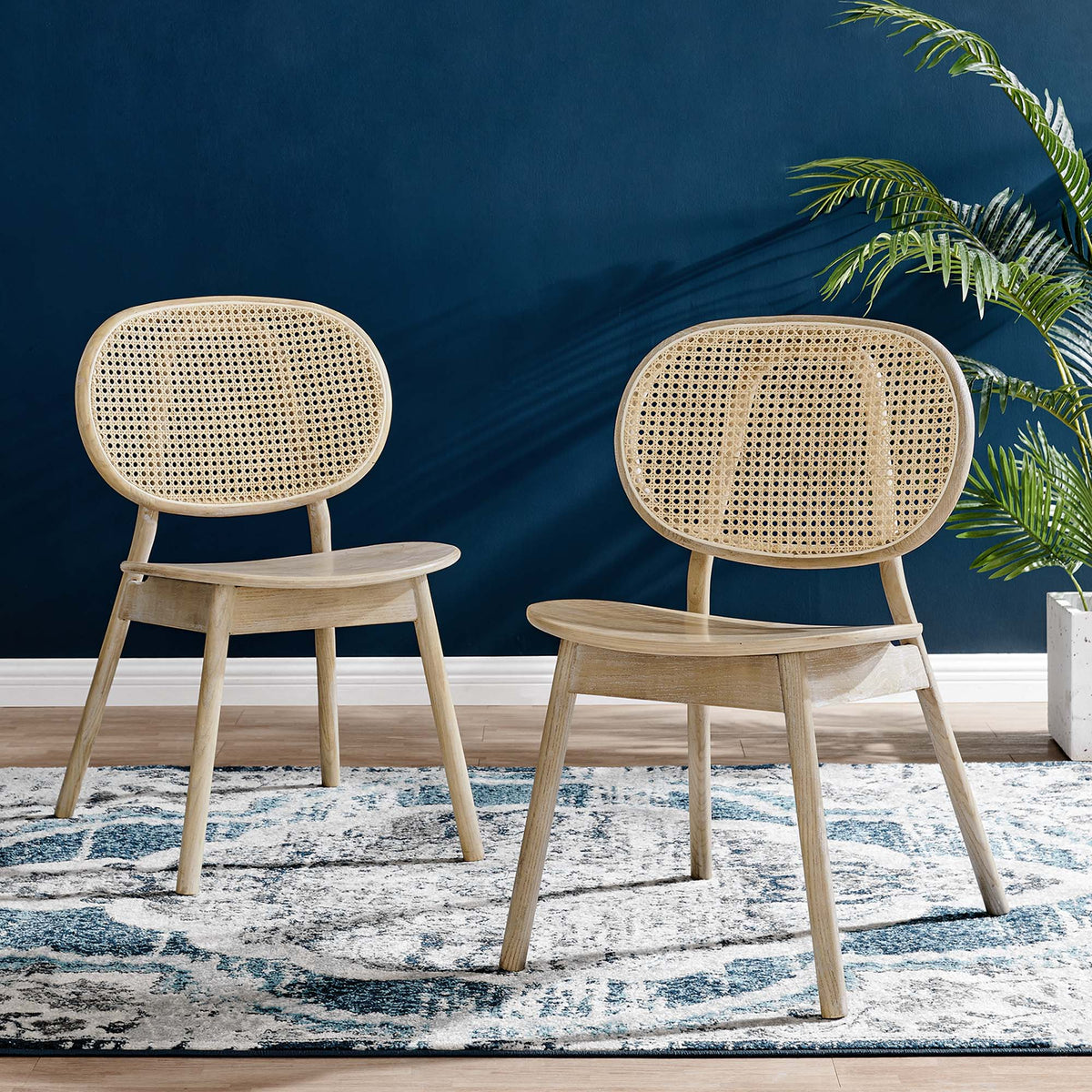 Malina Gray Wood Dining Side Chair (Set of 2) - Ornate Home