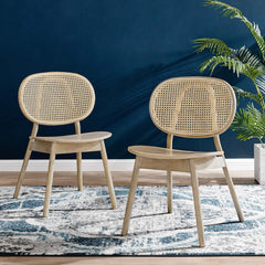 Malina Gray Wood Dining Side Chair (Set of 2) - Ornate Home