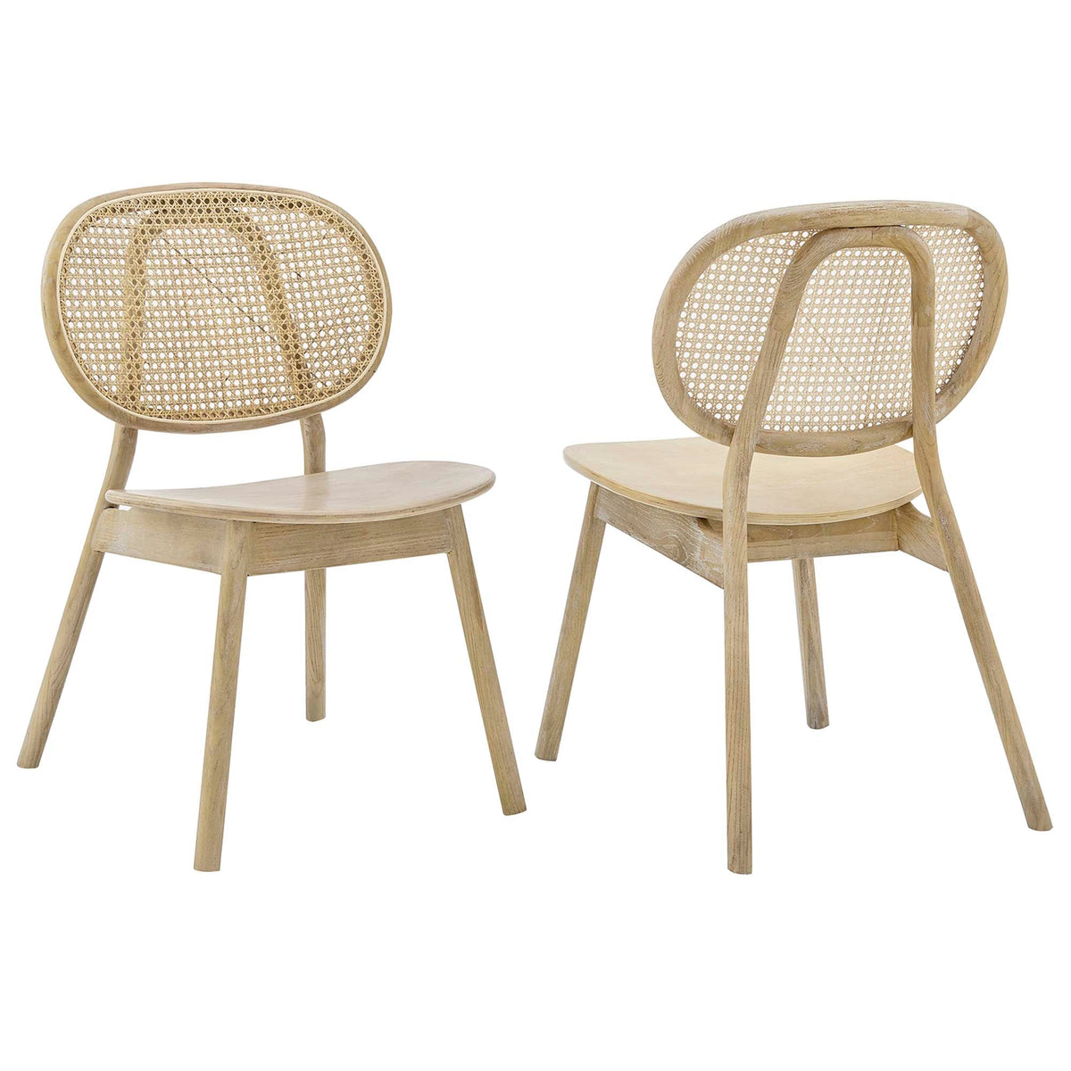 Malina Gray Wood Dining Side Chair (Set of 2) - Ornate Home