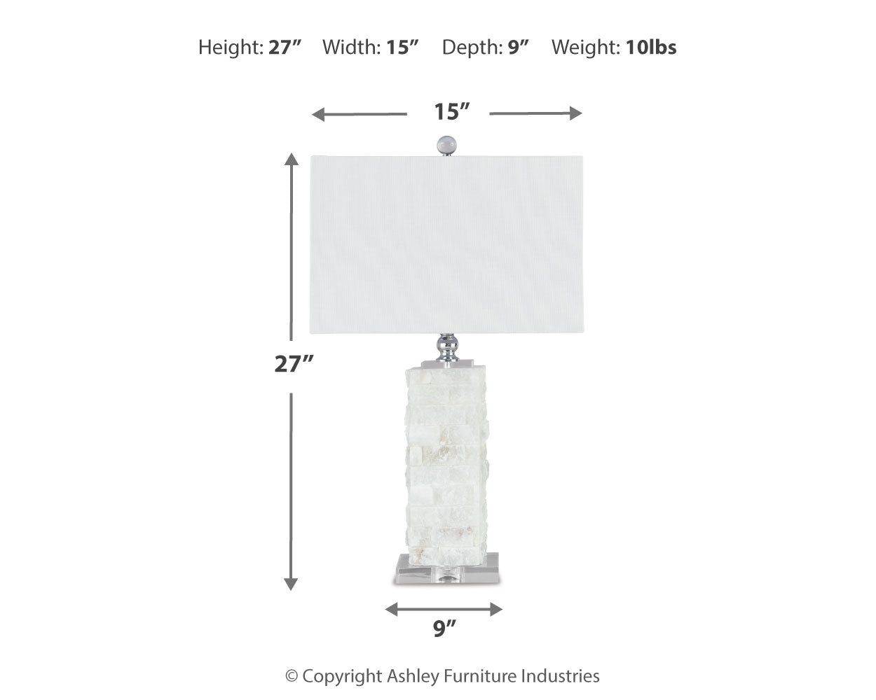 Malise White Table Lamp (Set of 2) (Online Special Price) - Ornate Home