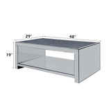 Malish Mirrored Coffee Table - Ornate Home
