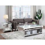 Malish Mirrored Coffee Table - Ornate Home