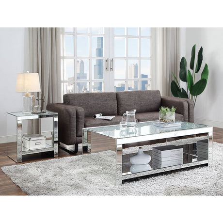 Malish Mirrored Coffee Table - Ornate Home