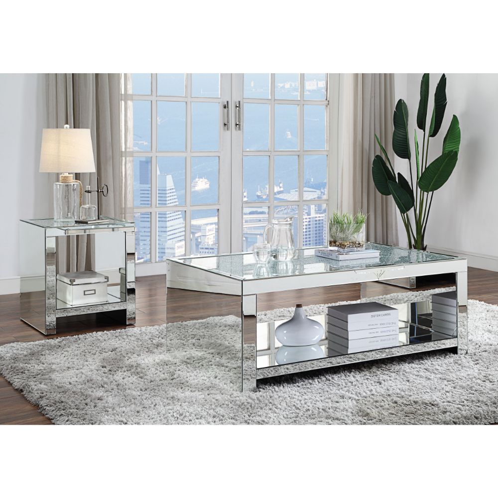 Malish Mirrored Coffee Table - Ornate Home