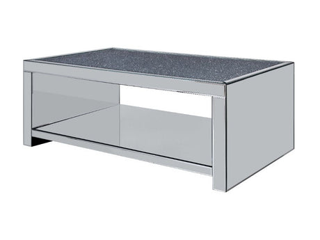 Malish Mirrored Coffee Table - Ornate Home