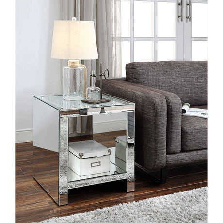 Malish Mirrored End Table - Ornate Home