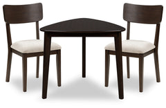 Mallenette Merlot Dining Table and 2 Chairs - Ornate Home