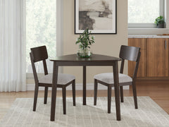 Mallenette Merlot Dining Table and 2 Chairs - Ornate Home