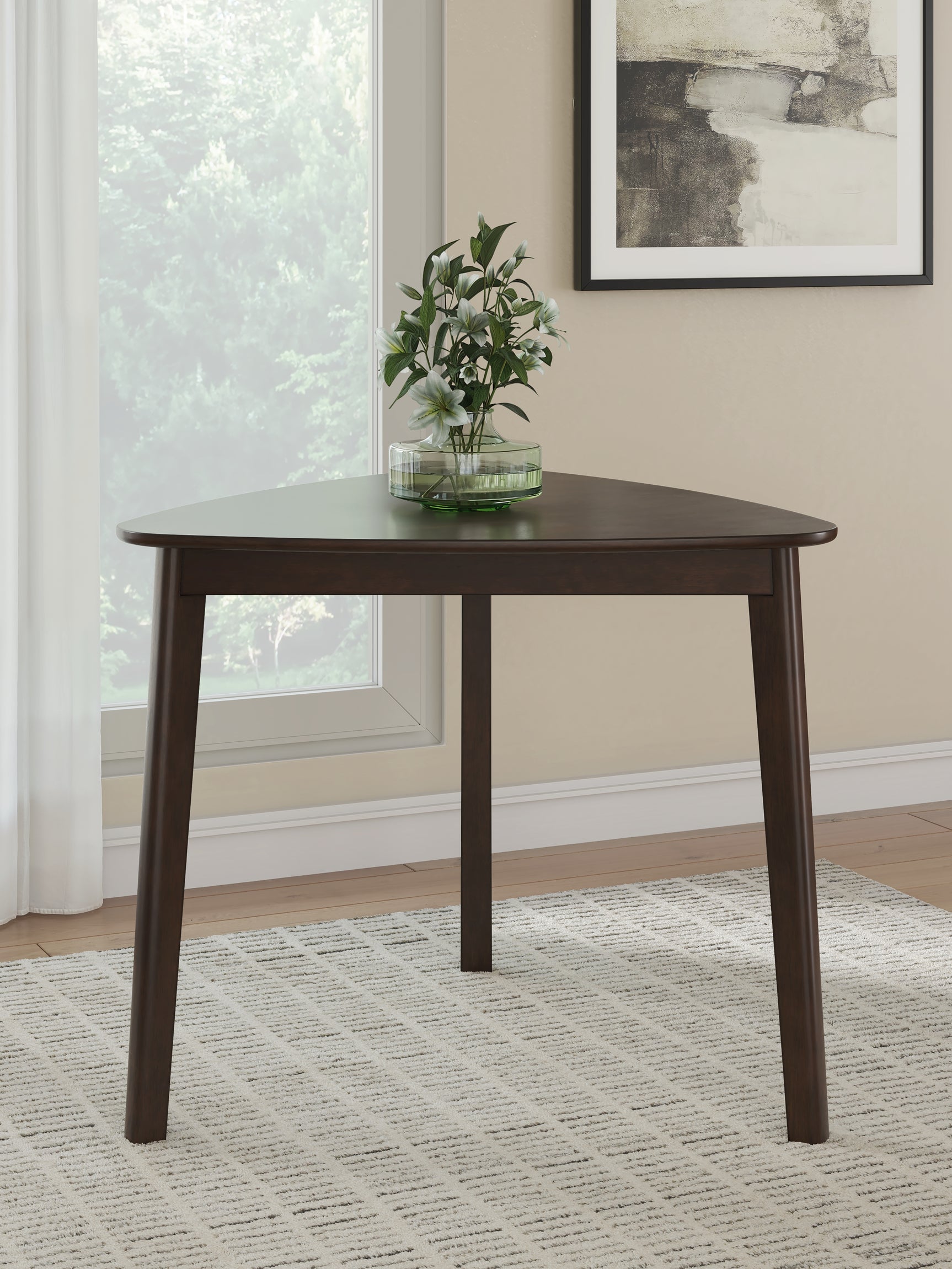 Mallenette Merlot Dining Table and 2 Chairs - Ornate Home