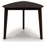 Mallenette Merlot Triangle Dining Room Table (Online Special Price) - Ornate Home