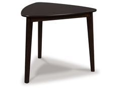Mallenette Merlot Triangle Dining Room Table - Ornate Home