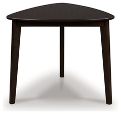 Mallenette Merlot Triangle Dining Room Table - Ornate Home