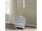 Mallika End Table in Mirrored/Crystals 87912 - Ornate Home