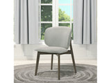 Mallin Gray/Walnut Side Chair (Set of 2) - Ornate Home