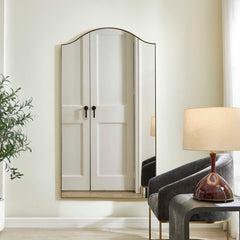 Mallorca Brass Arch Mirror - Ornate Home