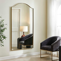 Mallorca Brass Arch Mirror - Ornate Home
