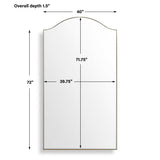 Mallorca Brass Arch Mirror - Ornate Home