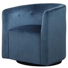 Mallorie Blue Swivel Chair - Ornate Home