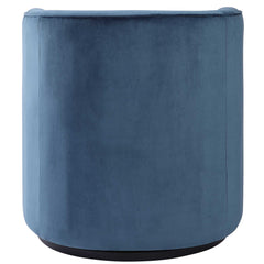 Mallorie Blue Swivel Chair - Ornate Home