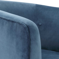 Mallorie Blue Swivel Chair - Ornate Home
