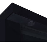 Mallory Black High Gloss TV Stand Fireplace Console Bluetooth Speaker - Ornate Home