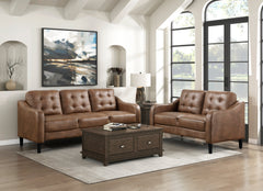 Mallory Brown Loveseat - Ornate Home