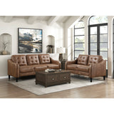 Mallory Brown Loveseat - Ornate Home