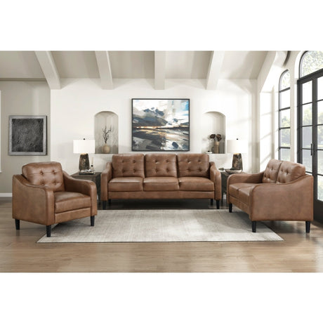 Mallory Brown Loveseat - Ornate Home