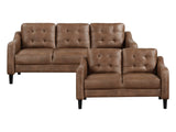 Mallory Brown Sofa & Loveseat - Ornate Home