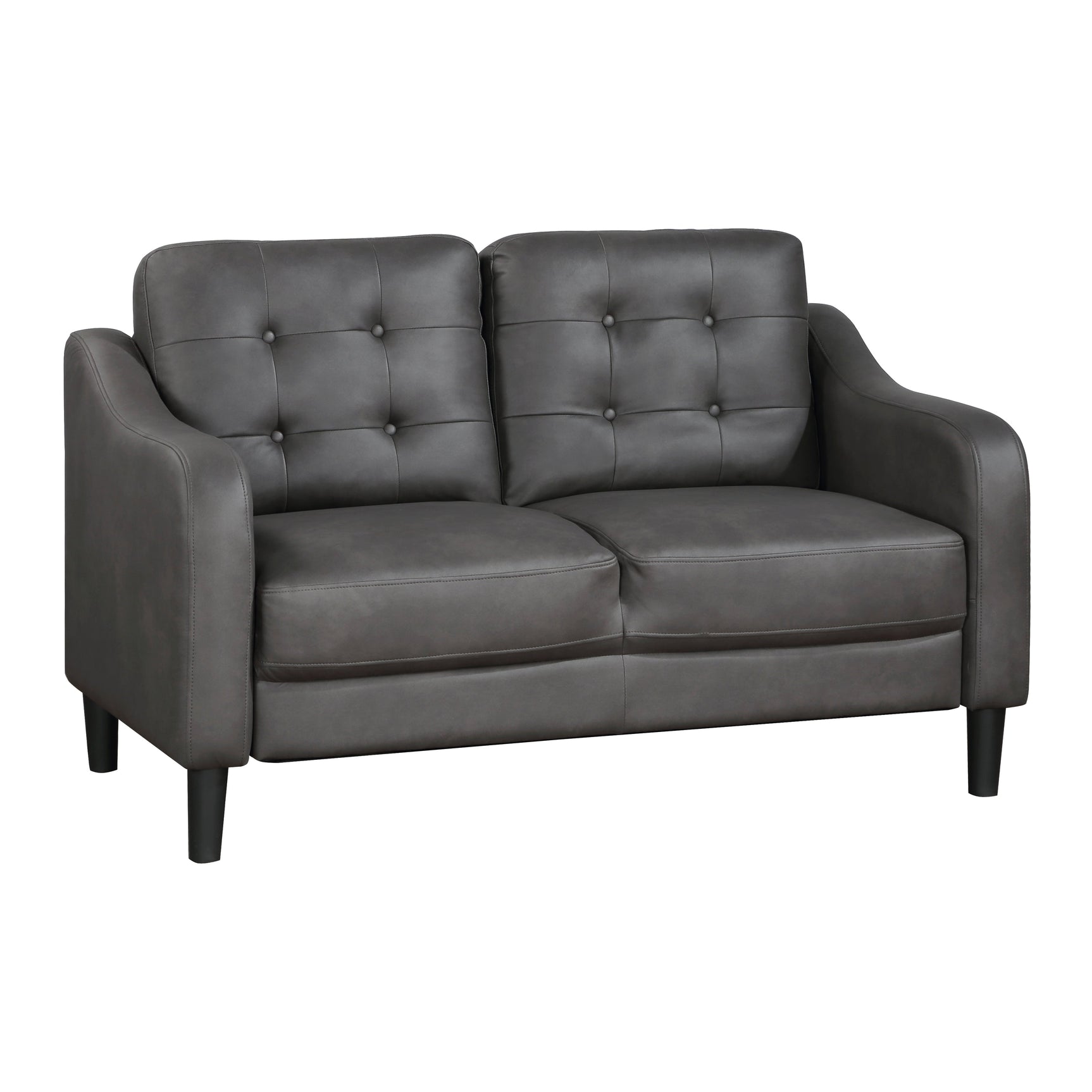 Mallory Gray Loveseat - Ornate Home